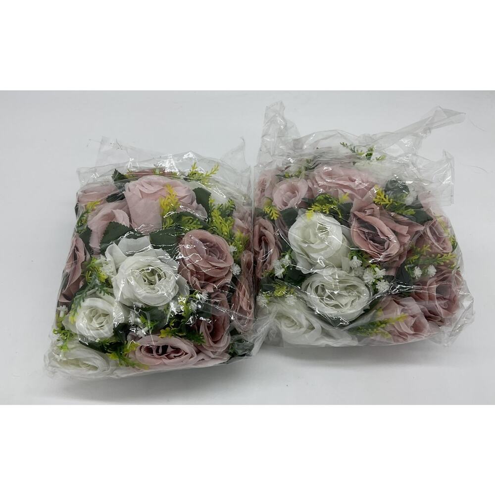 NUPTIO Artificial Flower Centerpieces for Tables Set of 2‎ Wedding Flower Party